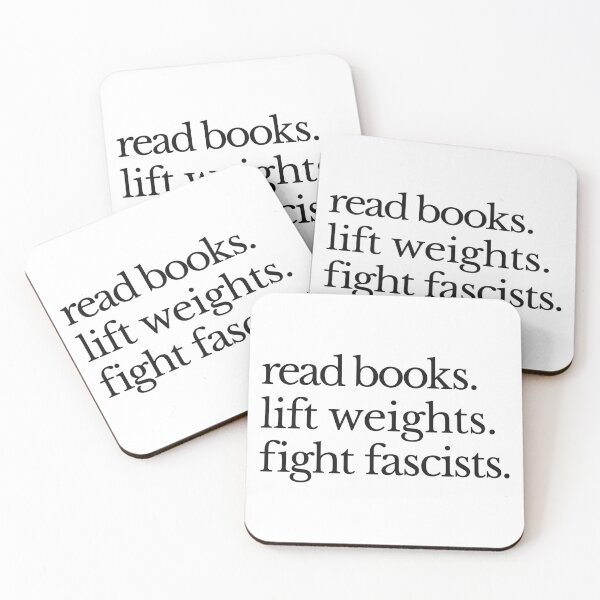 Item preview, Read Books Lift Weights Fight Fascists - Anti Fascism  designed and sold by Eh Plus Designs.