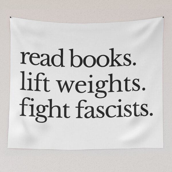 Item preview, Read Books Lift Weights Fight Fascists - Anti Fascism  designed and sold by Eh Plus Designs.