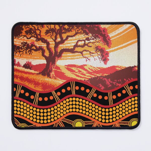 Item preview, Aboriginal Urban Roots Of Country Red Orange Dot Painting designed and sold by AboriginalartVI.