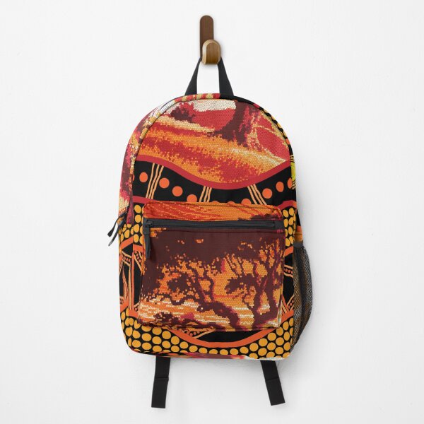 Item preview, Aboriginal Urban Roots Of Country Red Orange Dot Painting designed and sold by AboriginalartVI.