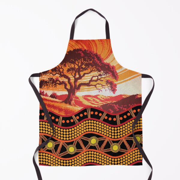 Item preview, Aboriginal Urban Roots Of Country Red Orange Dot Painting designed and sold by AboriginalartVI.