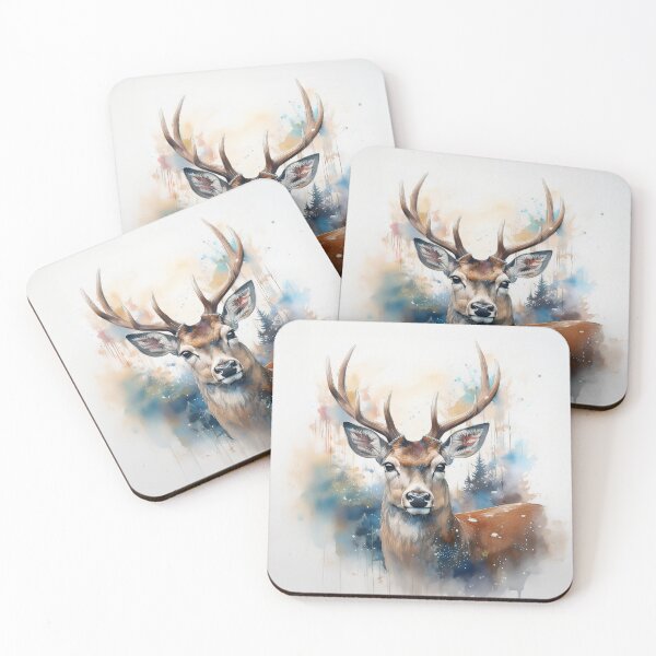 Item preview, Gentle Forest Deer – Calming Comfort Art designed and sold by AbwStudio.