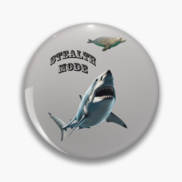 Item preview, Great White Shark Stalking a Harbor Seal Underwater designed and sold by urmaddad.