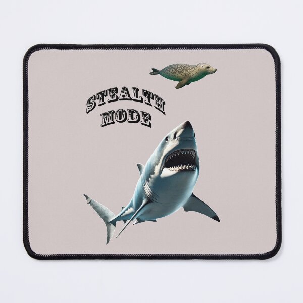 Item preview, Great White Shark Stalking a Harbor Seal Underwater designed and sold by urmaddad.
