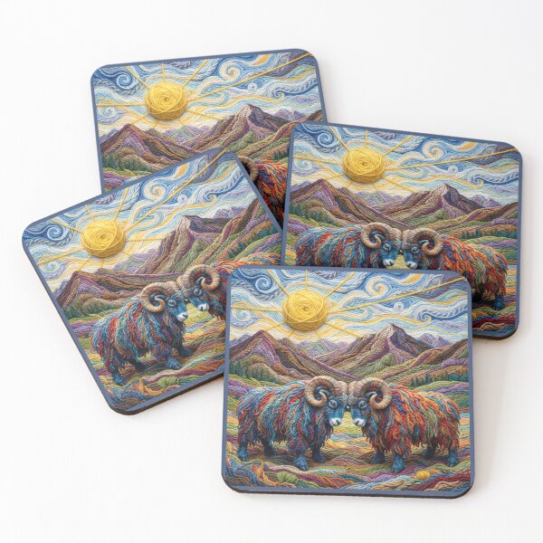 Item preview, Yarn Sheep in Mountains designed and sold by Tridentulus.