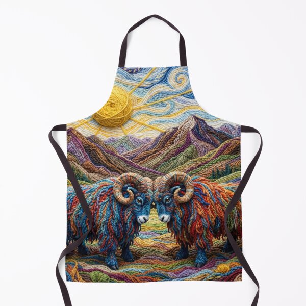 Item preview, Yarn Sheep in Mountains designed and sold by Tridentulus.