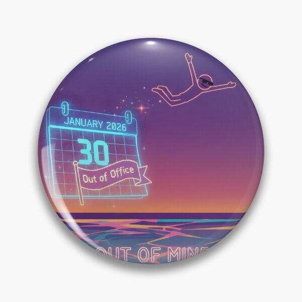 Item preview, Out of Office Out of Mind Funny Retro Digital Escape designed and sold by ND-Culture.