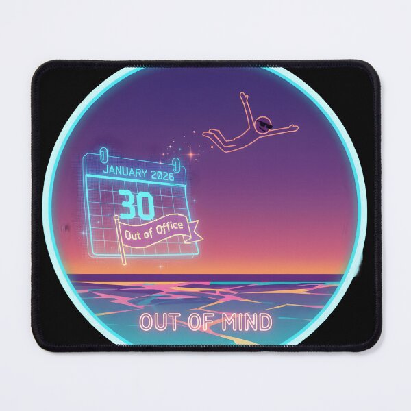 Item preview, Out of Office Out of Mind Funny Retro Digital Escape designed and sold by ND-Culture.