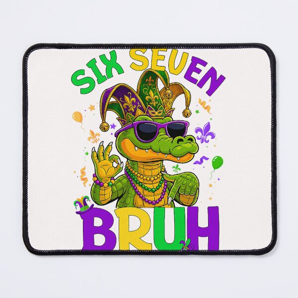 Item preview, bruh Six Seven Bruh Alligator 6 7 Mardi Gras 67 Boys Kids Youth designed and sold by FrankIsabel.