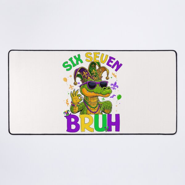 Item preview, bruh Six Seven Bruh Alligator 6 7 Mardi Gras 67 Boys Kids Youth designed and sold by FrankIsabel.