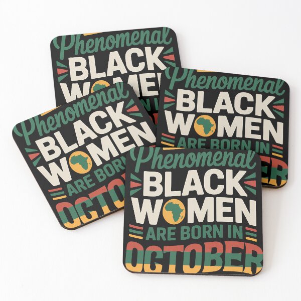 Item preview, Phenomenal Black Women Are Born In October Gift designed and sold by RoyesButler.