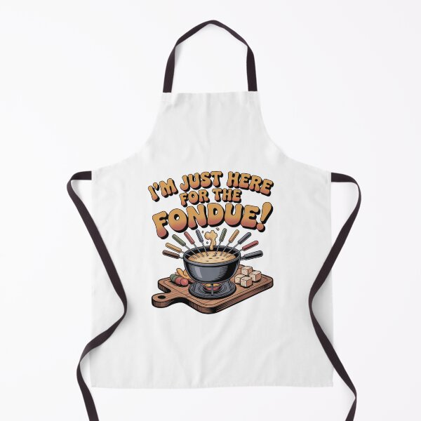 Item preview, I'm Just Here For The Fondue Cheese and Veggies Design designed and sold by Peter Stawicki.