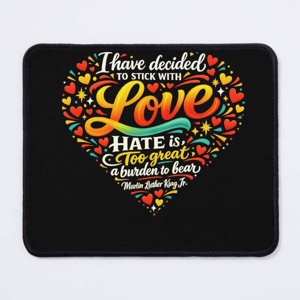 Item preview, Love Over Hate Inspirational Quote Design designed and sold by HUTEND.