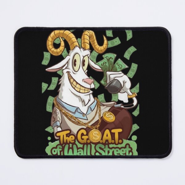 Item preview, Cartoon Goat Celebrating Wealth on Wall Street designed and sold by Goat.Shop-28.