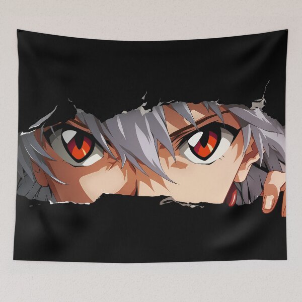 Item preview, Kaworu Nagisa Neon Genesis Evangelion Red Eyes Peeker designed and sold by PMartistStudio.