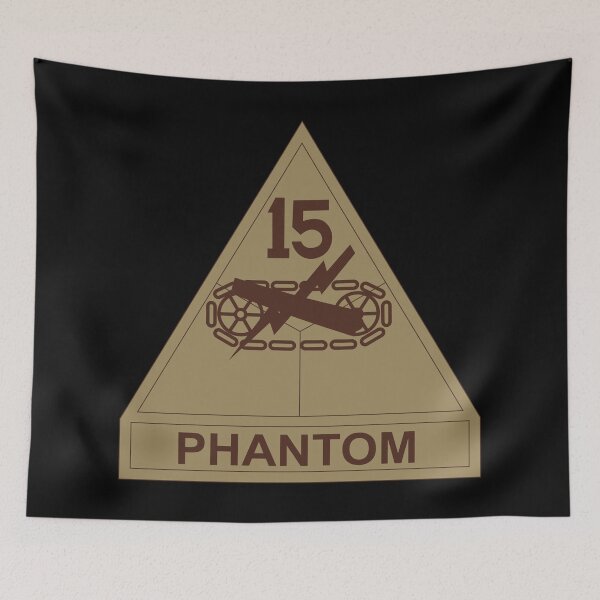 Item preview, Army - SSI - 15th Armored Division w Name Tape - Subdued Desert X 300 designed and sold by Military Insignia Products.