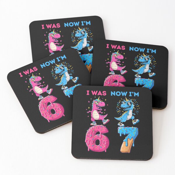 Item preview, I was 6 Now I'm 7 Birthday for Kids Boys and Girls designed and sold by Juansustait.