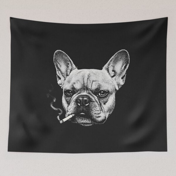 Item preview, Dog Smoking French Bulldog Cigarette Frenchie Meme Men Women  designed and sold by FrankIsabel.