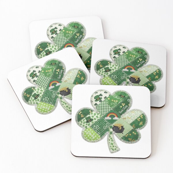 Item preview, shamrock,St Patricks day,patchwork shamrock,Lucky,Irish Faith,Saint patricks day designed and sold by anchareeya.