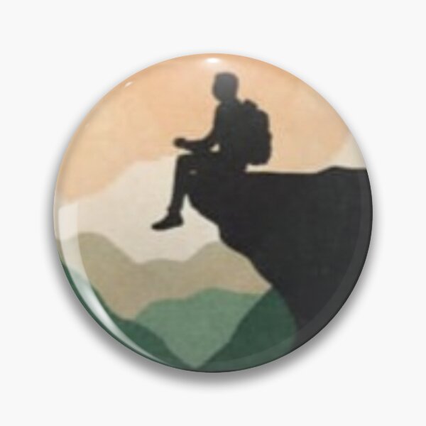 Item preview, Retro Minimalist Hiker Mountain Silhouette Art designed and sold by ZyVoAli.
