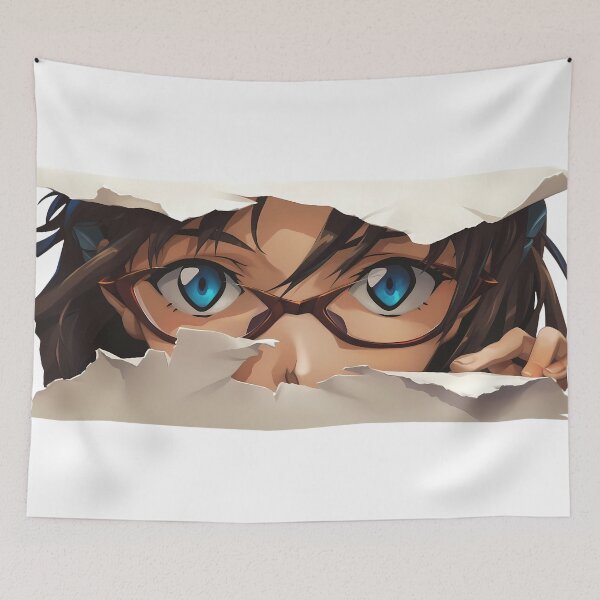 Item preview, Makinami Mari Illustrious Neon Genesis Evangelion Glasses Eyes Peeker designed and sold by PMartistStudio.