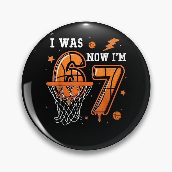 Item preview, I was 6 Now I'm 7 Birthday Boy Basketball Funny 6 7 Meme Kid  designed and sold by Juansustait.