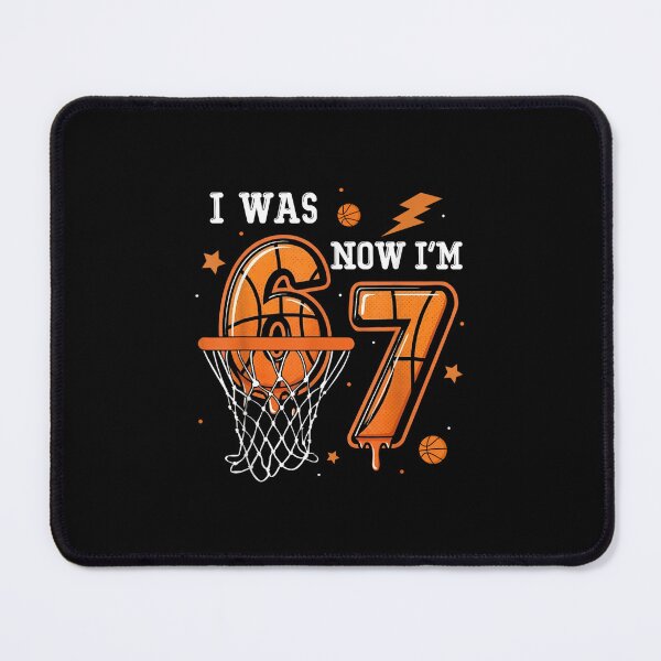 Item preview, I was 6 Now I'm 7 Birthday Boy Basketball Funny 6 7 Meme Kid designed and sold by Juansustait.