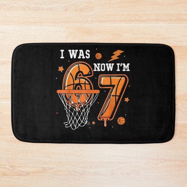 Item preview, I was 6 Now I'm 7 Birthday Boy Basketball Funny 6 7 Meme Kid  designed and sold by Juansustait.