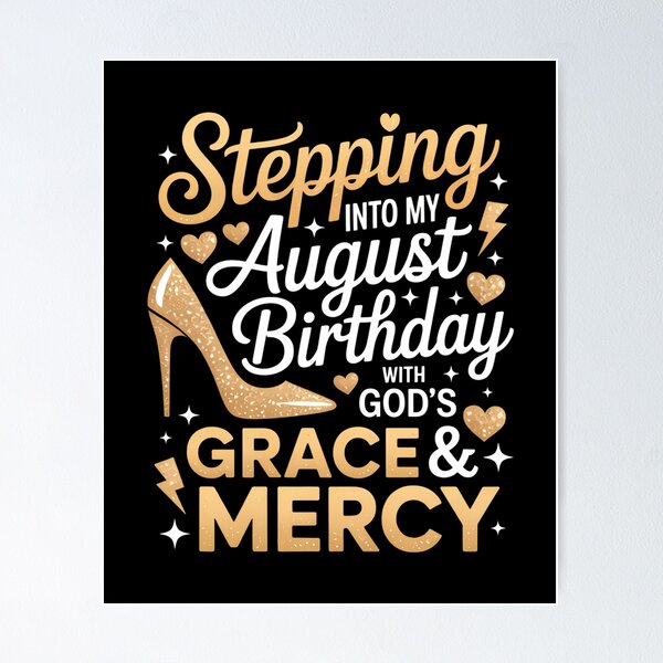 Item preview, August Birthday Bday party Christian Faith designed and sold by flutsotizadi.