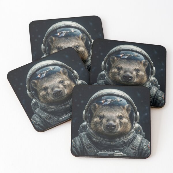 Item preview, Wombat Astronaut designed and sold by Tridentulus.