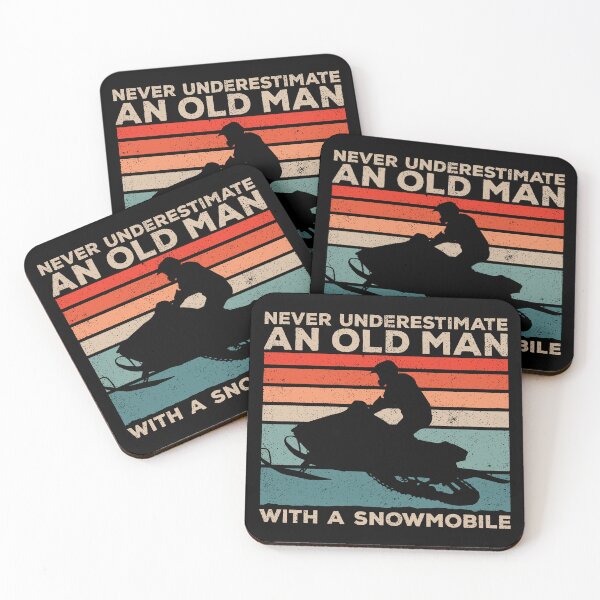 Item preview, Never Underestimate Old Man With A Snowmobile - Snowmobile Lover Dad Father designed and sold by kalyaidriza.