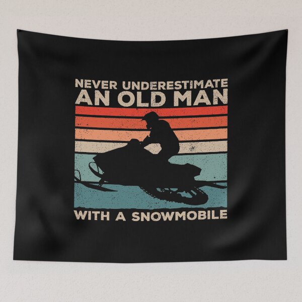 Item preview, Never Underestimate Old Man With A Snowmobile - Snowmobile Lover Dad Father designed and sold by kalyaidriza.