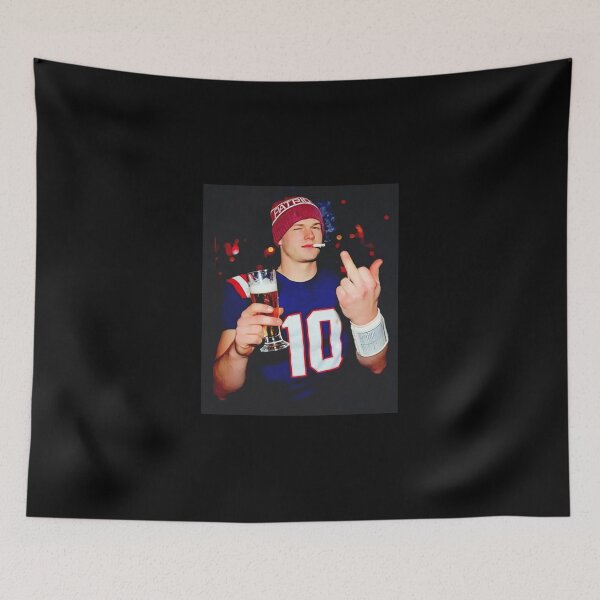 Item preview, Drake Maye Smoking middle finger designed and sold by SheriPeroni.