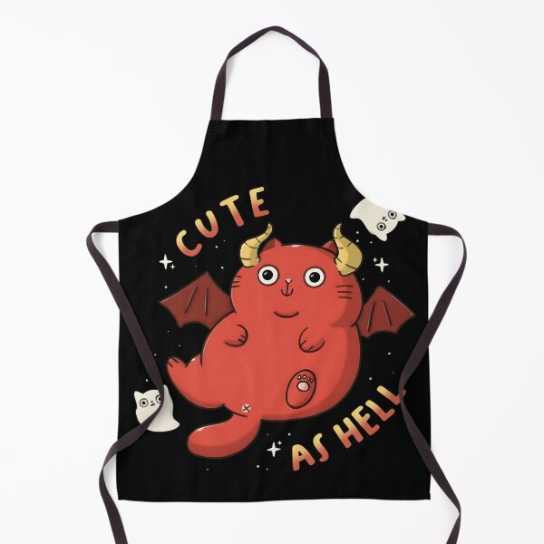 Item preview, Cute As Hell Funny Red Devil Cat Kawaii Spooky designed and sold by haitrieuic96.