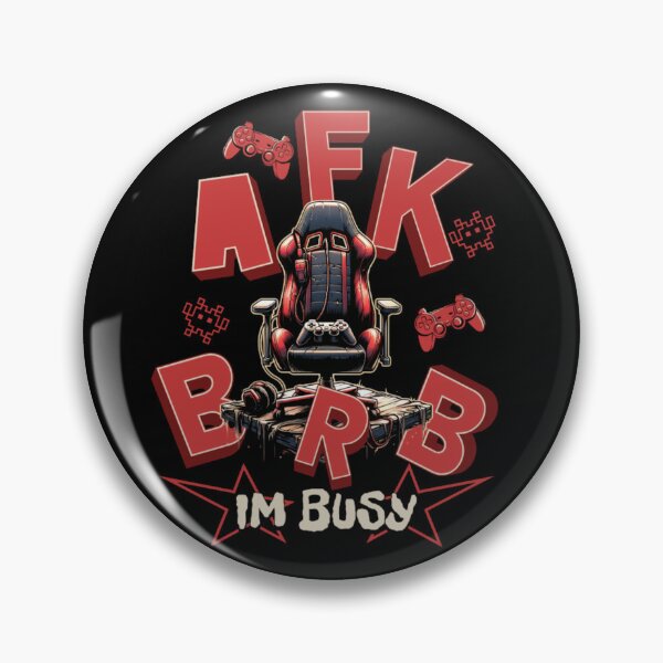 Item preview, AFK BRB IM BUSY - Funny Gamer Gaming Chair Design designed and sold by GenZFashion000.