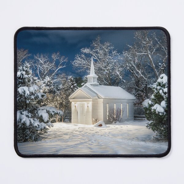 Item preview, Snowy Winter Church - American Mother's Chapel - Beautiful Christmas Card designed and sold by Daniel Forster Photography.
