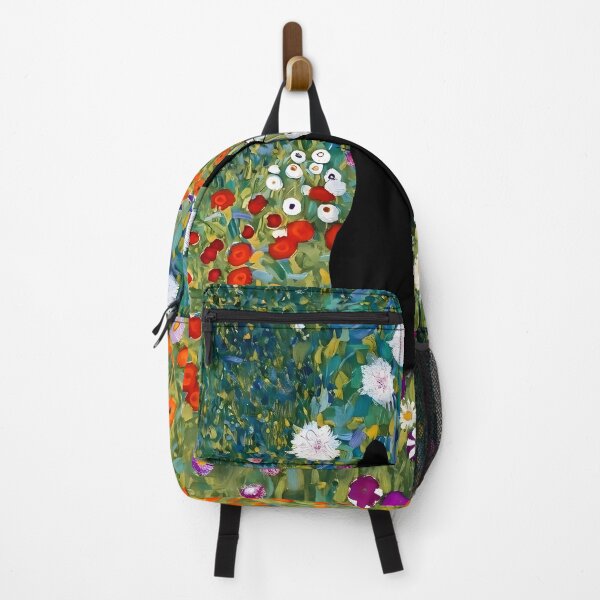 Item preview, Cute black cat in Gustav Klimt’s Flowers Garden designed and sold by outdoorwayys.