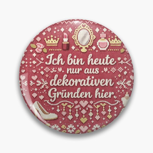 Artikelvorschau, Nur aus dekorativen Gründen hier – Lustiges Strick Design entworfen und verkauft von Mauswohn.