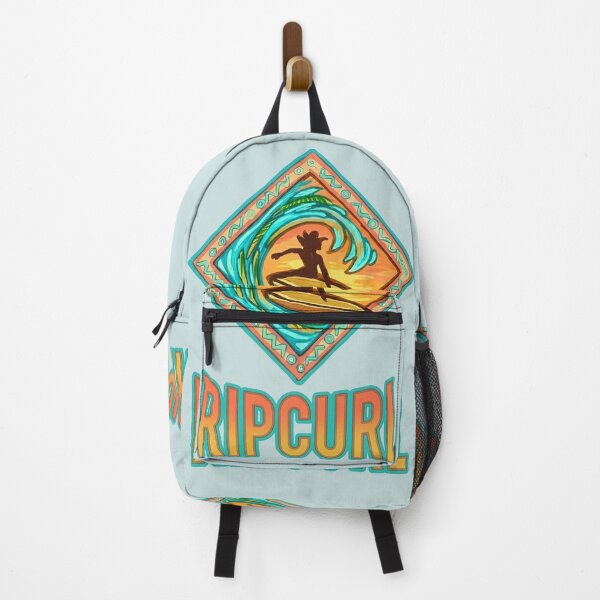Item preview, SURFER IN MOTION RIPPING THROUGH THE CURL OF A WAVE - TURQUOISE & SUNSET ORANGE designed and sold by INNERHARMONY2.