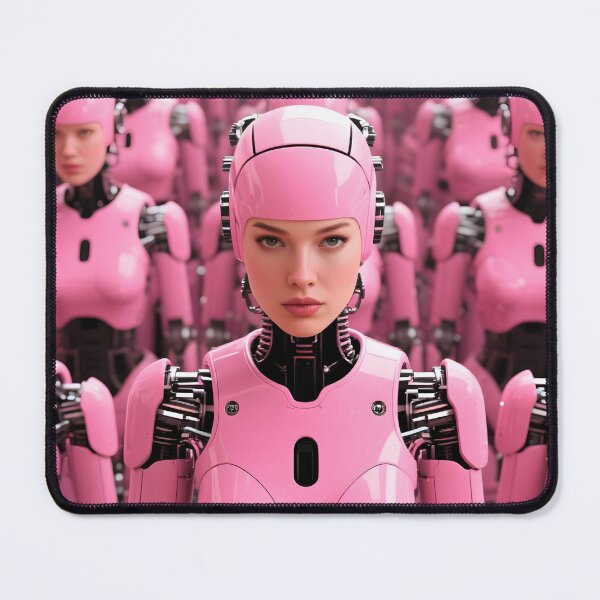 Item preview, cute pink robot robot soldier designed and sold by CreativeCorez.