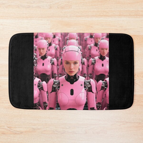 Item preview, cute pink robot robot soldier designed and sold by CreativeCorez.
