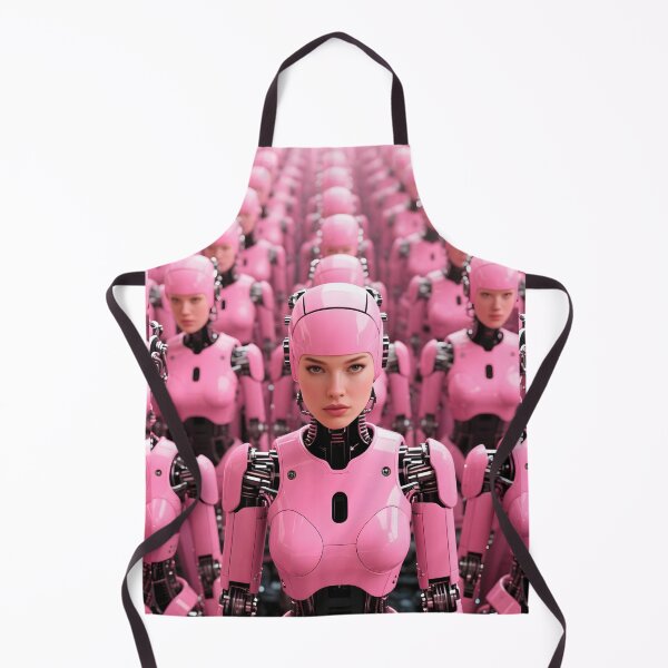 Item preview, cute pink robot robot soldier designed and sold by CreativeCorez.