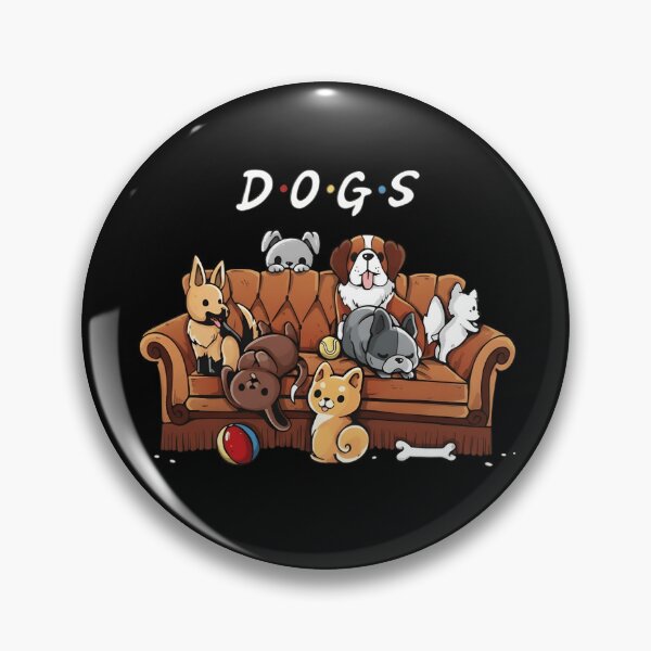 Item preview, D.O.G.S Funny Dogs Friends Parody Couch Group Design designed and sold by haitrieuic96.