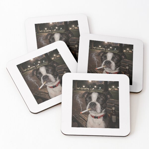 Item preview, Funny Smoking Boston Terrier Dog Meme Gen Z Joke Brainrot designed and sold by FrankIsabel.