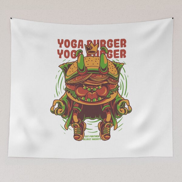 Item preview, yoga burger designed and sold by retro-gamer.