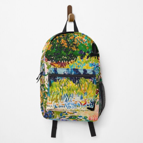 Item preview, Black cat in Vangogh gardens designed and sold by outdoorwayys.