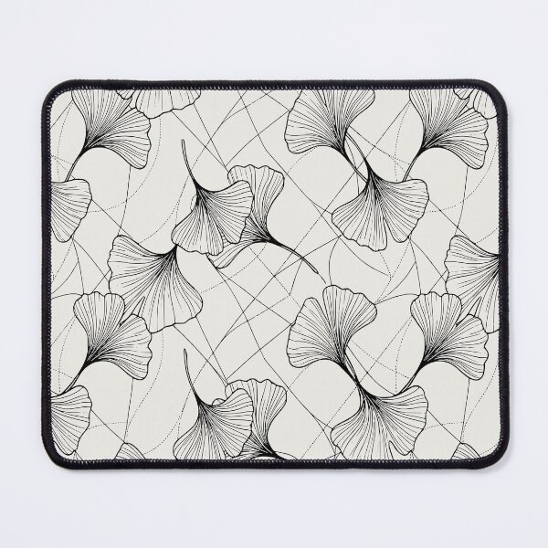Item preview, Minimalist Ginkgo Leaf Seamless Pattern Transformative Teal luxury designed and sold by ArtVibesX.