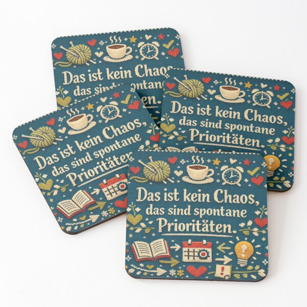 Item preview, Spontaneous Priorities Statement – Fun Chaos Knit Design designed and sold by Mauswohn.