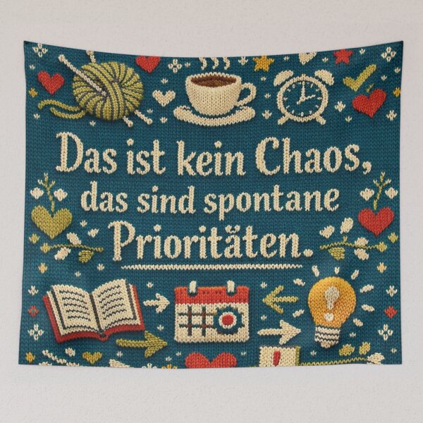 Item preview, Spontaneous Priorities Statement – Fun Chaos Knit Design designed and sold by Mauswohn.