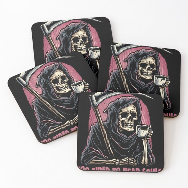 Item preview, Too Tired To Reap Souls Funny Grim Reaper Coffee Design designed and sold by haitrieuic96.